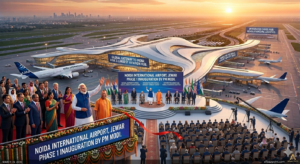 Global Gateway: PM Modi and CM Yogi at the inauguration of Noida International Airport Jewar on March 28, 2026.