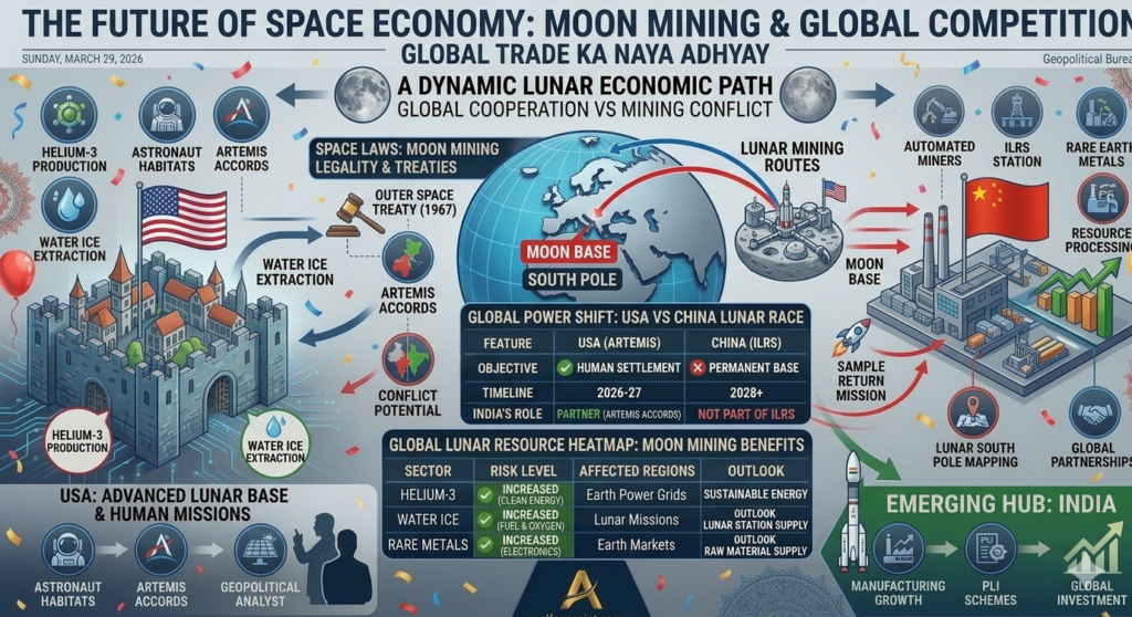 Future Lunar Mining Base and Space Resource Map - Alfaaz Point Exclusive