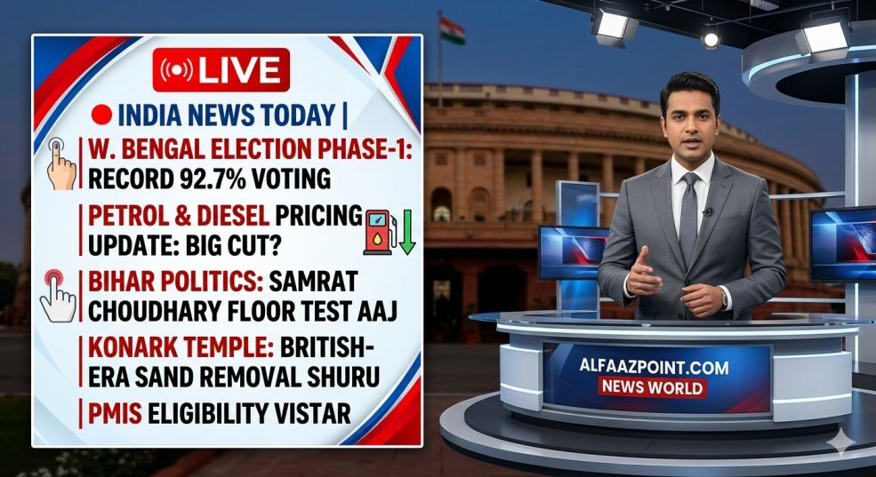 India News Today: West Bengal Election Voting and Petrol Price Cut