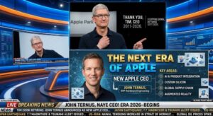 Tim Cook Retirement John Ternus New Apple CEO News Update 2026