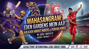 KKR vs PBKS IPL 2026 Match at Eden Gardens - Alfaaz Point