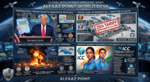 Global Intelligence Breaking News: Donald Trump rejects Iran peace proposal, US imposes 25% tariff on EU autos, and Ukraine strikes Tuapse oil terminal.